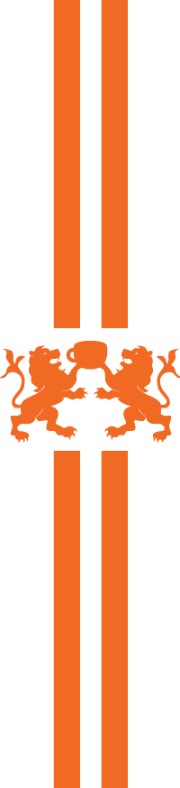 Orange Blend logo oranje verticaal