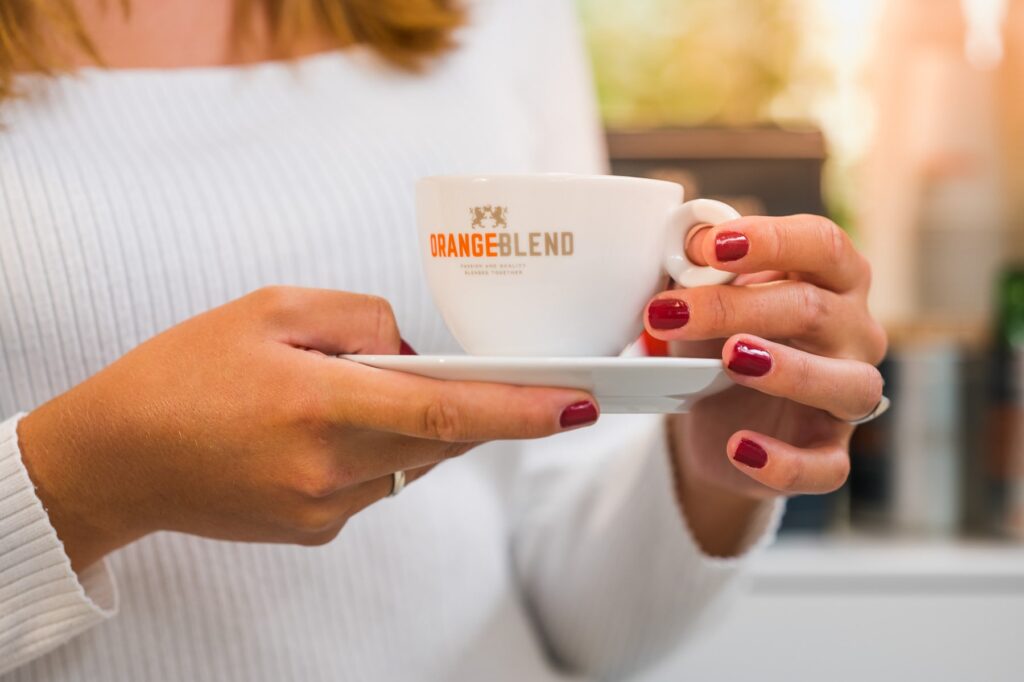 Kopje koffie van Orange Blend